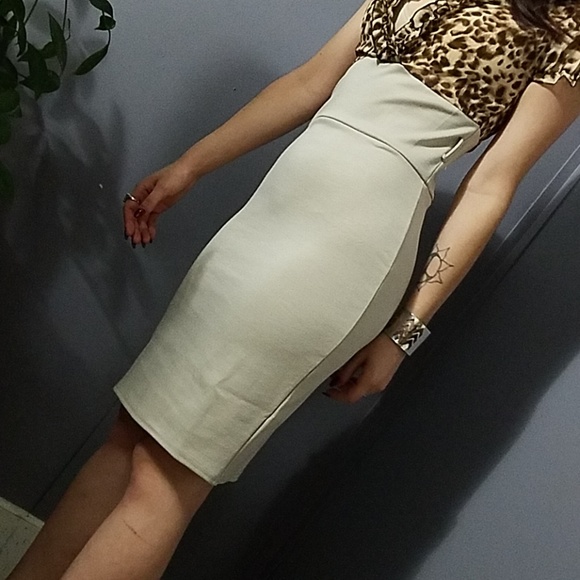 Imported Leopard Pencil Skirt Dress - Picture 5 of 8